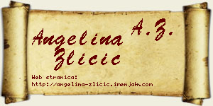 Angelina Zličić vizit kartica
